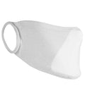The Result Anti-Bacterial Face Cover by Result Essential Hygiene is a plain white, washable mask featuring a single ear loop on the left side, displayed against a white background.